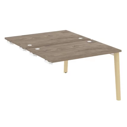 Стол-приставка двойной к опорным элементам ONIX WOOD OW.D.SPR-2.8 Тиквуд Темный/Светлый_0