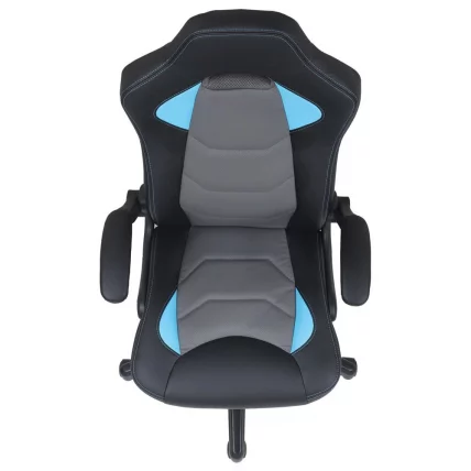 Кресло компьютерное BRABIX Skill GM-005 Черное/голубое_6