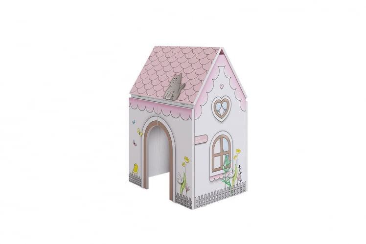 Стол Домик MK-0017 Белое дерево/розовый_0