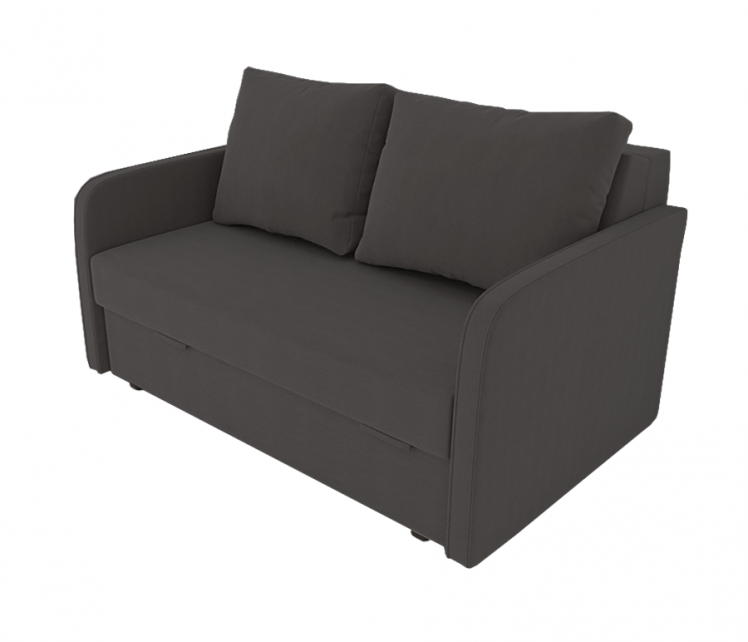 Диван Лоджия Велюр (Berhouse) Цвет фасада: Темно серый Велюто 32; Тип: Прямой; Материал фасада: Металл/Велюр_0