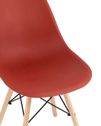 Стул Eames Style DSW терракотовый (разборный каркас)_6