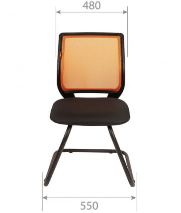 Кресло для посетителей Chairman 699V Оранжевый_3