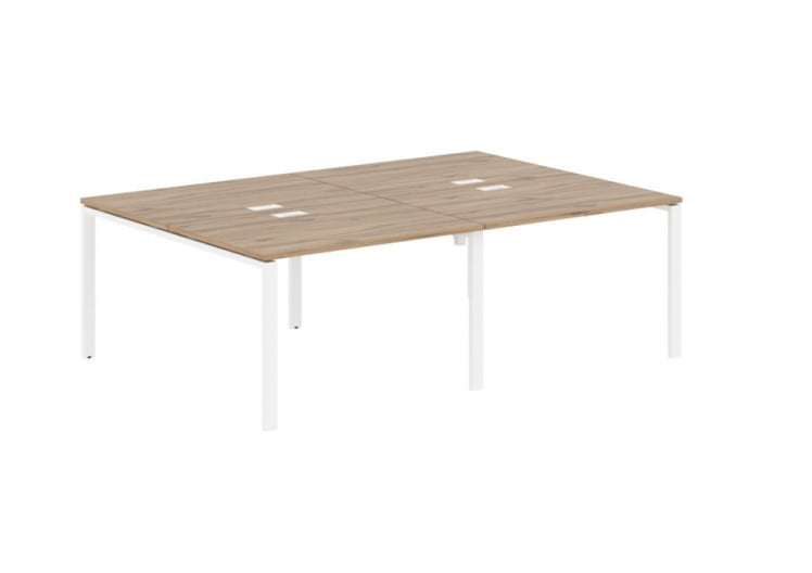 Бенч-система 4-местная EDIS EUWST 2316 Дуб Денвер светлый Белый_0