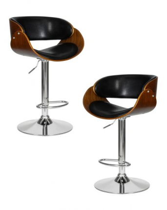 Стул барный DOBRIN JOHN (цвет сиденья черный глянец PU ABD 002) 2 шт_0