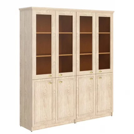 Шкаф высокий 2-х секционный комбинированный RHC 180.2 Дуб Девон_0