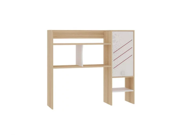 Надстройка для стола Энерджи MDE-08 Дуб сонома Белый_0