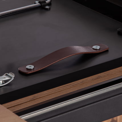 Стол FANCY МДФ HPL/стекло, 120-160х85х75 см, Дуб артисан/Черный_12