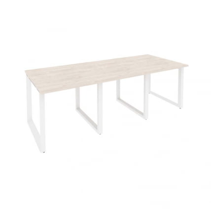 Стол переговорный (3 столешницы) ONIX O.MO-PRG-3.0 Денвер Светлый/Белый_0