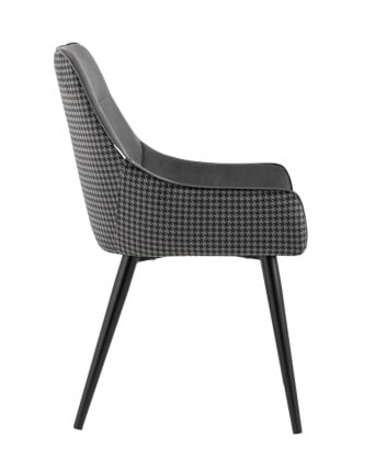 Стул Джоан велюр Серый гусиная лапка_3