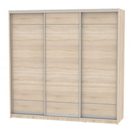 Шкаф-купе B-230х235х60-3(ДСС-D7D7D7)_0