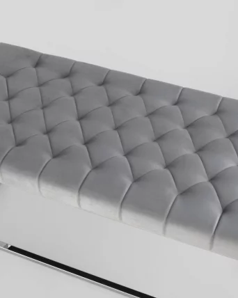 Банкетка ИНСИГНИЯ велюр Серый_4