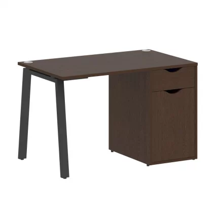 Стол письменный HOME OFFICE VR.SP-3-118.1.A Венге Цаво/Антрацит металл_0