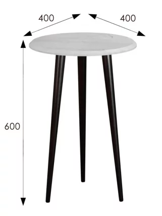 Стол журнальный BeautyStyle 2 Дуб дымчатый/венге_3