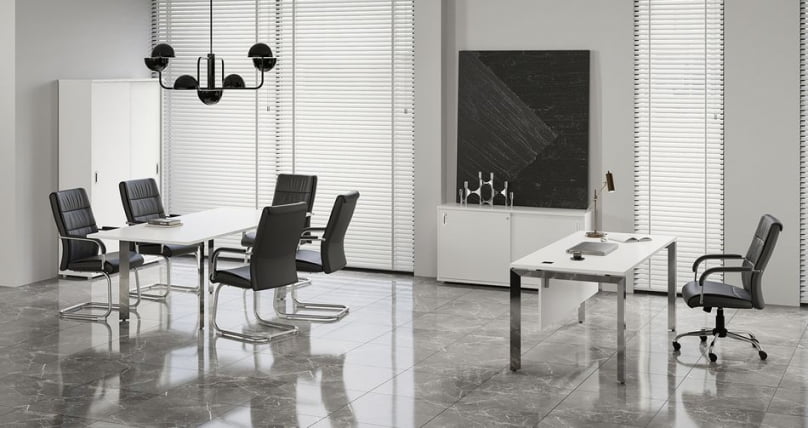 Брифинг-приставка на П-образном м/к ONIX DIRECT LUX M-O.MP-BR-13 Белый бриллиант_1