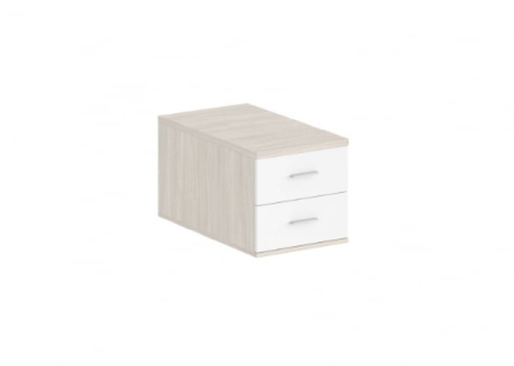 Подвесная тумба с 2 ящиками Sigma SG.536.OL.WH Дуб светлый Белый_0