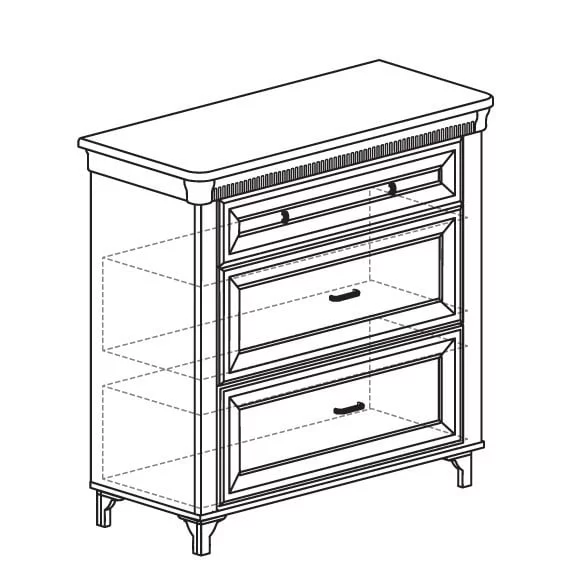 Тумба для обуви Марлен 502 Кремовый белый Патина_1