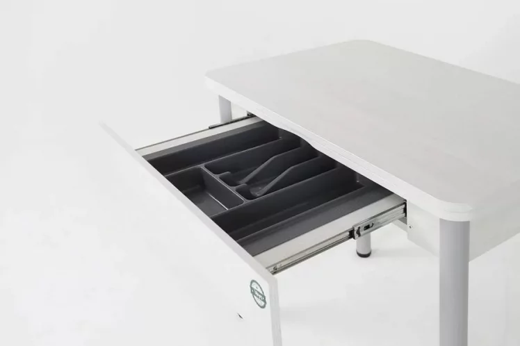 Стол-трансформер раскладной Прайм-3Р Ясень Анкор светлый_4