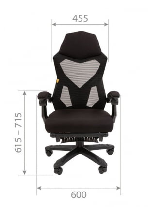 Геймерское кресло CХАИРМАН CХ571 Черный / CHAIRMAN CH571_6