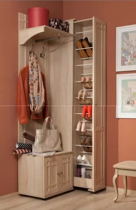 Фасад шкафа для обуви Sherlock 73 левый Дуб Сонома_2