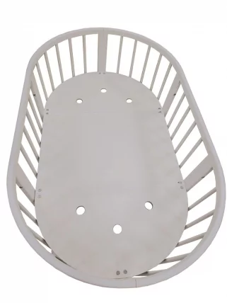 Кровать-трансформер с двумя матрасами Merry Happy Mini матовая Белая_7