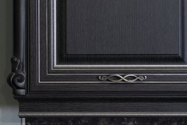 Шкаф кухонный 300 Италия ЛД 275.316.000 Черный Дуб темный_1