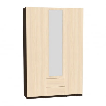 Шкаф распашный R-198х135х45-2-PO-M(Венге-ДМ)_0