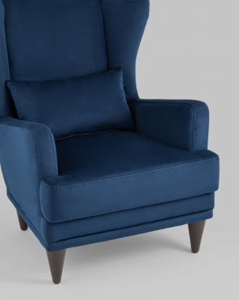 Кресло Скотт велюр Темно-синий_3