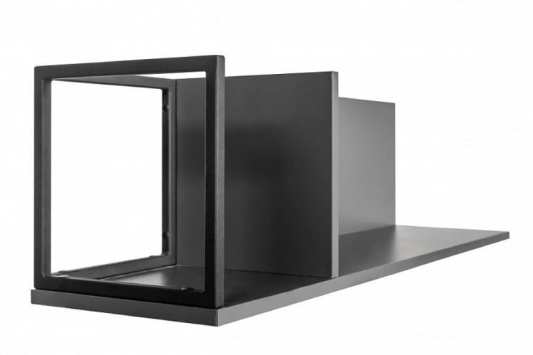 Полка навесная City средняя графит_2