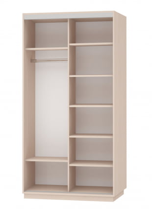 Шкаф-купе двухдверный Экспресс Дуо 1200х2400h Улица/Дуб молочный_1