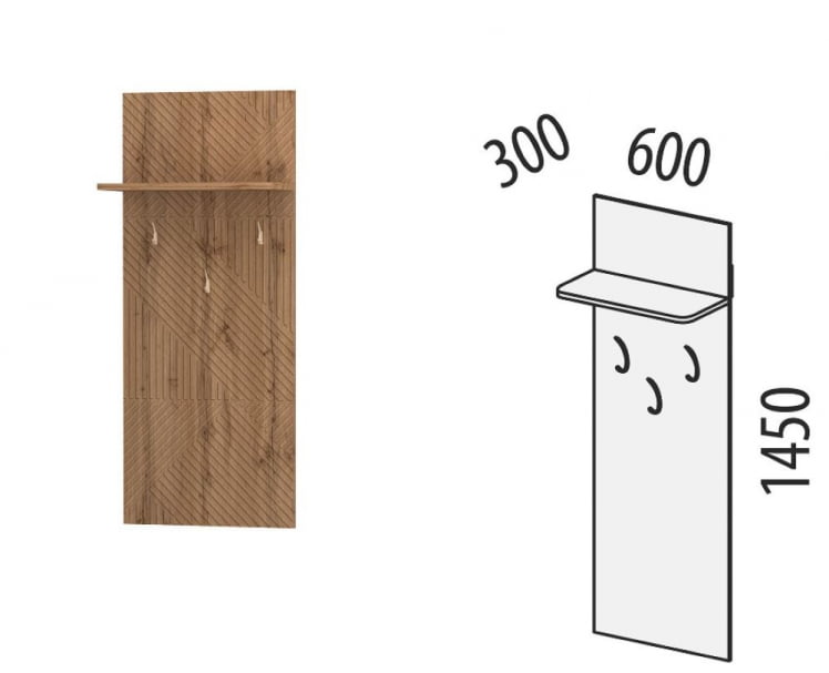 Панель с крючками Монако 402.24_4