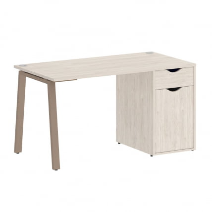 Стол письменный HOME OFFICE VR.SP-3-138.1.A Денвер Светлый/Мокко металл_0