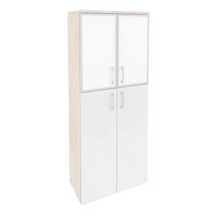 Шкаф высокий широкий ONIX O.ST-1.7R white Денвер Светлый/Белый_0