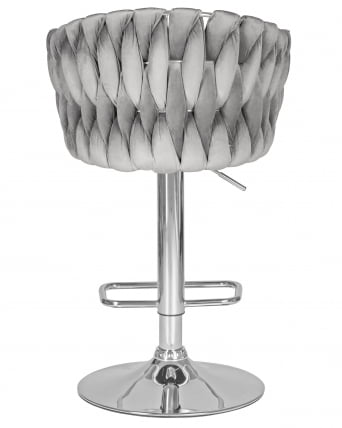 Стул барный DOBRIN MARCEL Серый велюр MJ9-75_4