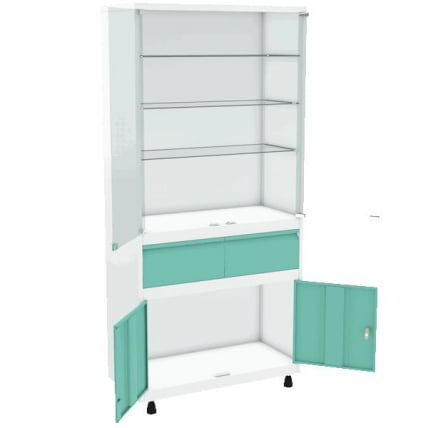 Шкаф медицинский ШМС-2-Р-2-Ц_1