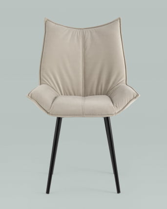 Стул обеденный Осло велюр Бежевый_3