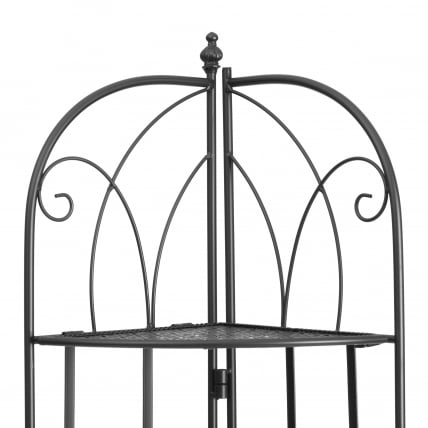 Этажерка угловая Secret De Maison Nicole (PL08-10338) стальной сплав, черный, 48х33х159 см_3