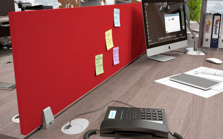 Экран разделительный (с тканью) XFP 123 (Красный)_1