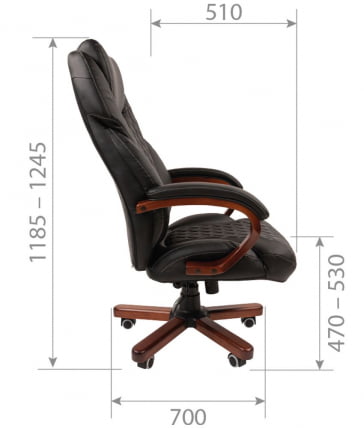 Кресло руководителя Chairman 406 N Черный_4