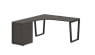 Стол эргономичный с тумбой левый EDIS EVCET 1518 L Мокко Черный_3638049