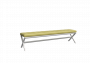 Банкетка трехместная Некст NLT.L-3 Korfu 14/Металл Белый 1950*380*480_3693992
