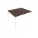 Проходной наборный элемент переговорного стола Metal System Б.ППРГ-3 Венге/Белый_243768