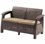 Диван двухместный Corfu Love Seat коричневый_154509