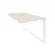Стол-приставка двойной на О-образном м/к к опорым элем. ONIX O.MO-D.SPR-0.7 Денвер Светлый/Белый_242276