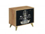 Комод Фьюжн КМ-002 дуб крафт золотой/BIKER CAT_363763