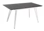 Стол раскладной Диего 140-180 white Мрамор графит_267607