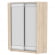 Шкаф-купе YA-198х1250-3(ДСС-Белый-D2D2)_359334