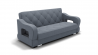 Диван Бруно-2 (ЗР) Цвет фасада: Серый; Тип: Прямой; Материал фасада: Металл/Велюр_800457