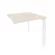 Стол-приставка на П-образном м/к к опорным элементам ONIX O.MP-SPR-0.8 Денвер Светлый/Белый_240915