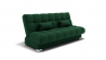 Диван Фиеста-1 (ЗР) Тип: Прямой; Материал фасада: Металл/Велюр; Цвет: Зеленый_891215