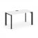 Стайл Проджект Стол письменный SN-59P.SP-025 Белый/Металл Черный/Черный Заглушка 1780*800*750 _3816962